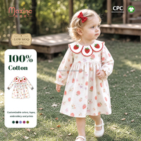 Combinaison à bulles pour bébé fille à imprimé fraises, manches longues, broderie, tenue boutique pour tout-petits