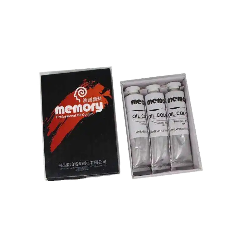 Набор масляных красок для рисования, 3 шт., 50 мл