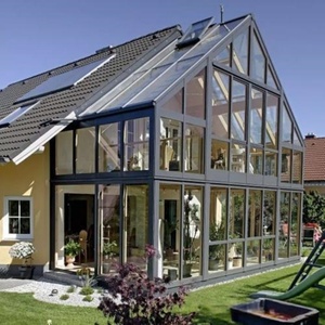 Manufacturer Glass <strong>House</strong> Panoramic View Aluminum Alloy Sunrooms Double Tempered Glass Modern Design Scenic Viewing Prefab <strong>House</strong> - Product Image 3