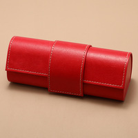 Boîte à lunettes en cuir rectangulaire rétro à logo personnalisé, étui à lunettes de soleil en PU coloré pour le rangement des lunettes unisexes