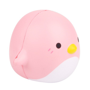 Pink Round Penguin <b>Squishy</b> Toy TPE Material Slow Rebound Stress Relief Fidget Toy For Kids 2 To 4 Years Unisex - Product Image 3