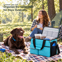 Sac à couches imperméable en Oxford pour chiens et chats, sac de voyage portable pour fournitures pour animaux, nourriture et couches