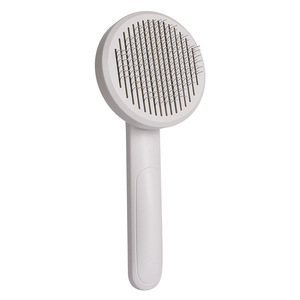 หวีแปรงขนสัตว์เลี้ยง สำหรับสุนัขและแมว ช่วยขจัดขนหลุดร่วง ทำความสะอาดขนที่พันกัน ใช้งานง่ายเพียงคลิกเดียว พร้อมฟังก์ชั่นนวด - Product Image 1