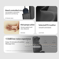 Coussin de massage en cuir PU entièrement automatique 2026 avec thérapie thermique Shiatsu 3D confortable pour le massage des cervicales par pétrissage