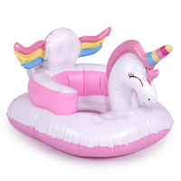 Jouet licorne gonflable, siège d'apprentissage Portable pour bébé, chaise de bain gonflable, canapé en PVC, tabouret de douche pour jouer, manger et se baigner