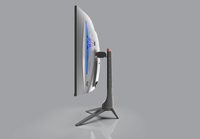 Nouveau design de moniteur de jeu 32 pouces 165 hz 2560x1440 moniteur de jeu à écran incurvé 2K avec lumière LED