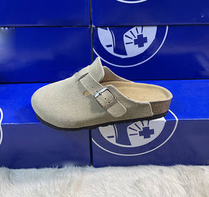 Sandalias Birkenstocks Oem de corcho para hombres y mujeres, plantilla acolchada de cuero genuino de vaca, forro antideslizante, <span class=keywords><strong>plataforma</strong></span> de Velcro - Product Image 4