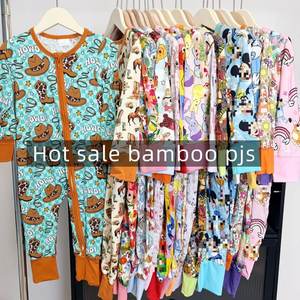 رومبر أطفال من الخيزران بسحاب ثنائي الاتجاه، بودي سوت أطفال مخصص عالي الجودة من الخيزران، من المصنع - Product Image 6