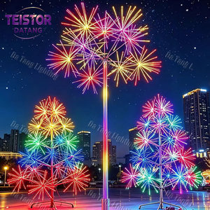 Color Changing Christmas Firework Tree Decorative <b>Light</b> with Multicolor LED Branches for Vibrant Festival Scenes - Product Image 2