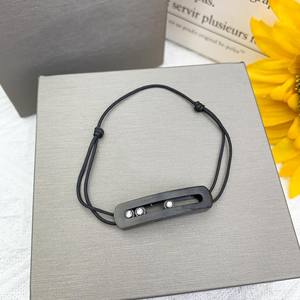 Bracelet porte-bonheur en perles noires Messicard tissé à la main pour femmes, nouveau bracelet classique simple à maillons de chaîne, bijoux MANTU - Product Image 4