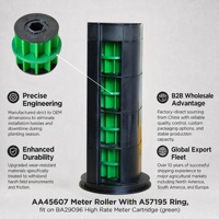 Pièces de semoir agricole : Rouleau de mesure vert à débit continu et élevé AA45607 avec anneau A57195