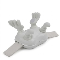 Masseur portable pour le cou et les épaules à 10 doigts avec chauffage réglable, rechargeable, modèle N366