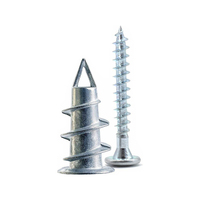 Fixation OEM, métal robuste, auto-perceuse, fixations de plaques de plâtre, Zinc, auto-perçage, ancrages de cloisons sèches avec Kit de vis à crochet de tasse