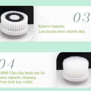 เครื่องทำความสะอาดผิวหน้าอัลตราโซนิกแบบกันน้ำ 4 in 1 พร้อมฟังก์ชั่นนวดและแปรงทำความสะอาดใบหน้า - Product Image 5