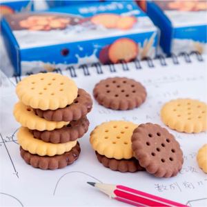 Hot Bán Sáng Tạo Phim Hoạt Hình Mini Biscuit Hình Dạng Tẩy Sinh Viên Dễ Thương Văn Phòng Phẩm Giải Thưởng Quà Tặng Bút Chì Tẩy Thiết Lập - Product Image 4