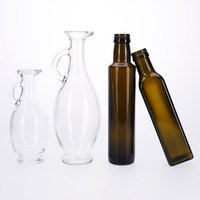 Bouteille d'huile d'olive verte antique VISTA 250 ml 50 cl 75 cl 1 litre vide pour la cuisine, le vinaigre, l'huile de cuisson, bouteille Marasca avec bouchon à vis