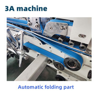 Machine à plier et à coller les boîtes en ligne droite CQT-650 avec pré-pliage et collage latéral, idéale pour l'emballage des accessoires mobiles et technologiques