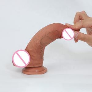 Groothandel Siliconen Kunstmatige Penis Insert 4.92 Inch Leven Als Aderen En Ribbels Vrouwelijke Masturbatie Realistische Dildo Voor Vrouwen - Product Image 1