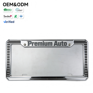 Cadre de <span class=keywords><strong>plaque</strong></span> d'<span class=keywords><strong>immatriculation</strong></span> personnalisé - Cadre auto-adhésif imperméable de qualité supérieure pour la personnalisation du coffre de voiture - Product Image 3