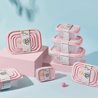 Boîtes de rangement modernes de qualité alimentaire - Contenants hermétiques spécifiques au réfrigérateur - Pliables - Lavables au lave-vaisselle - Pour la cuisine - Écologiques