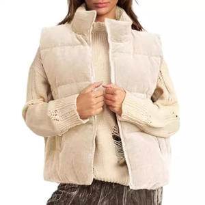 Nuevo Chaleco de Pana con Cuello Alto para Mujer, Chalecos Cálidos y Gruesos de Algodón, a la Moda - Product Image 6