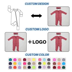 طقم ملابس للأطفال حديثي الولادة من تياوس يتكون من 3 قطع: عصابة رأس ورومبر مكشكش وبيجامة، مع صندوق مفاجآت - Product Image 2