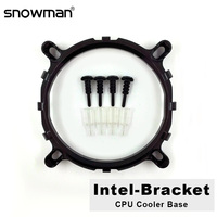 Ventilateur de refroidissement CPU silencieux 3 broches SNOWMAN pour PC Intel LGA 775 1700 1200 1150 1151 AM4 AM5 avec dissipateur thermique en aluminium PWM