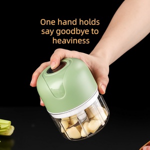 Lames en acier tranchantes, 250 ml, trancheuse électronique étanche, hachoir à légumes portable, boîte à hacher l'ail électrique - Product Image 6