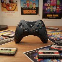 Manette de jeu sans fil intelligente 2025 avec moteur de vibration BT pour Android, iOS, mobile et PC – Contrôleur de jeu personnalisable