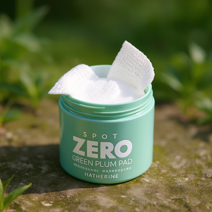 HATHERINE Spot Zero Green Plum Pad 50 Sheets Facial Cleanser All Skin Types - Product Image 3