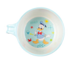 Bol de dessin animé <span class=keywords><strong>Disney</strong></span> Donald Duck, poignée <span class=keywords><strong>princesse</strong></span>, design moderne et antidérapant, vaisselle en mélamine pour bébé pour Noël, repas pour enfants - Product Image 1