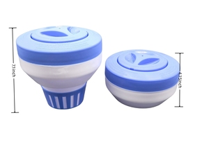 Grand distributeur flottant pliable <span class=keywords><strong>pour</strong></span> piscines tablettes de <span class=keywords><strong>3</strong></span> pouces avec évents réglables Équipement de nettoyage de <span class=keywords><strong>piscine</strong></span> - Product Image 4