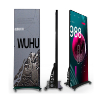Soporte Móvil para Carteles LED con Pantalla Dividida HD P2.5/P3 para Publicidad en Comercios