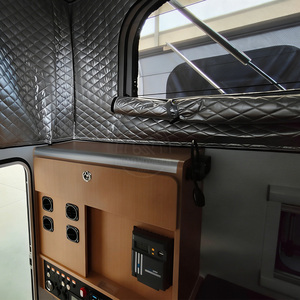Camper à plateau plat manuel avec double extension coulissante pour Tacoma Hilux Ranger, coque de camping-car à glisser dans la benne de camion, <span class=keywords><strong>caravane</strong></span>, VR - Product Image 5