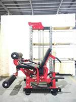 Machine de gymnastique à domicile tout-en-un Construction métallique pour l'exercice des jambes et l'entraînement musculaire Trois-en-un Leg Curl & Leg Extension