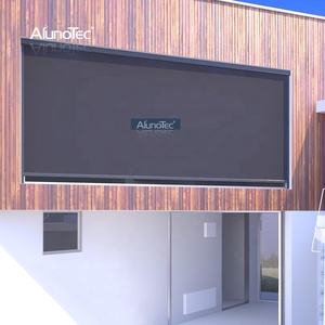 Alphalunotec — rideau <span class=keywords><strong>Vertical</strong></span>, auvent pare-soleil <span class=keywords><strong>manuel</strong></span>, en tissu de sécurité, avec fermeture éclair, <span class=keywords><strong>store</strong></span> à roulettes pour l'extérieur - Product Image 3