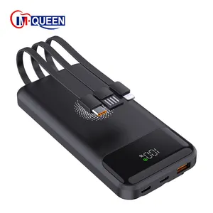 M-Queen PD personalizzato multifunzione batteria Externe Powerbank 20000mah ricarica rapida caricabatteria portatile Power Bank ricarica Wireless