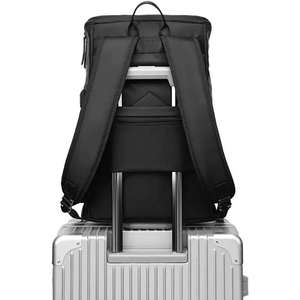 Sac à dos pour ordinateur portable de 17 pouces en PU de qualité, imperméable, souple, pour voyage, avec port de charge USB, fonctions antivol, en polyester - Product Image 2