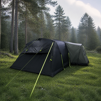 Grande tente gonflable imperméable pour 5-6 personnes, grande tente familiale/auvent