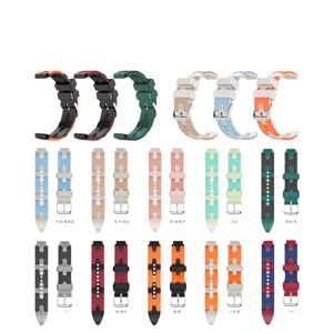 Correas de reloj impermeables de silicona TPU de doble color producidas en fábrica 12MM 16MM 18mm 20mm 22mm tamaños para correas ROEJ - Product Image 6