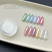 Nouvelle poudre effet miroir chromé transparent – ​​Poudre « Magic Mirror » ultra-transparente pour nail art