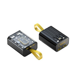 Punk Mecha ad alta capacità 20000mAh batteria ai polimeri <span class=keywords><strong>Mini</strong></span> Mobile Power Bank ricarica rapida tipo-C ingresso 10W ABS - Product Image 1