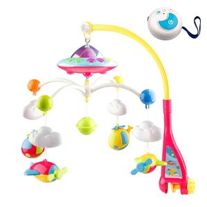 Giocattoli per Neonati 0-12 Mesi, Mobile da Culla Musicale con Sonagli a Forma di Animali, Proiezione Cartoon, Gioco Educativo Precoce per Bambini - Product Image 1