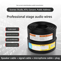 Câble audio OEM ODM de 100 mètres pour haut-parleur, amplificateur, diffusion audio, microphone, accessoires d'instruments