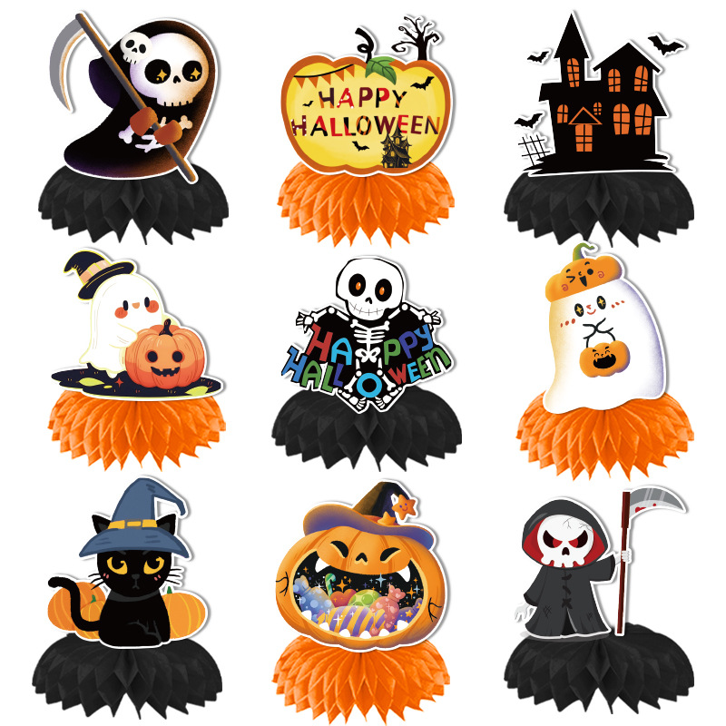 Design en nid d'abeille d'Halloween C [9 ensembles]