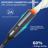 Meilleures ventes Mini TPE + chargeur de téléphone portable en métal allume-cigare coupe-vent extérieur avec fonctions de charge pour les consommateurs