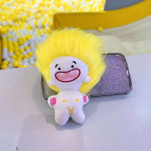 Jouets en peluche amusants en forme de poupées nues avec des dents et des cheveux explosifs des Douze Constellations, coiffures librement modifiables - Product Image 3