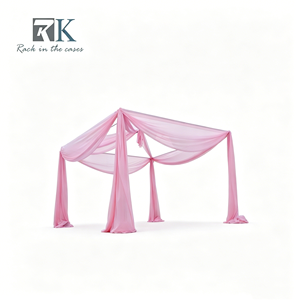 Elegant Drape Partition with Detachable Frame Pipe Kit and Drape for Wedding Decoration - Product Image 1