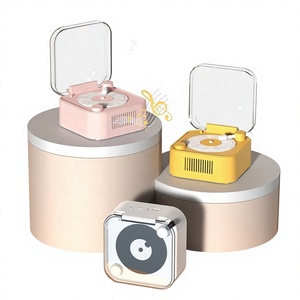Nuevo Altavoz Inalámbrico Retro con <span class=keywords><strong>Tocadiscos</strong></span>, Salida de 5W, Reproductor de Discos Portátil, Mini <span class=keywords><strong>Tocadiscos</strong></span> de Escritorio <span class=keywords><strong>para</strong></span> Uso en Exteriores - Product Image 1