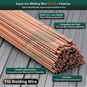 ER70S-6 Tig dây/que hàn (dây hàn hồ quang ARGON) Đường kính tùy chỉnh làm bằng thép carbon thấp để hàn hồ quang - Product Image 2